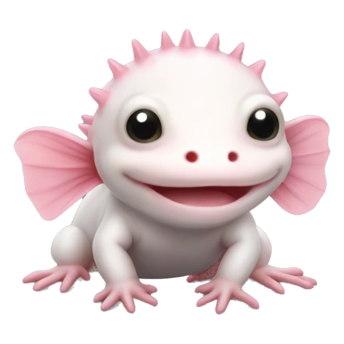 Baby axolotl sticker