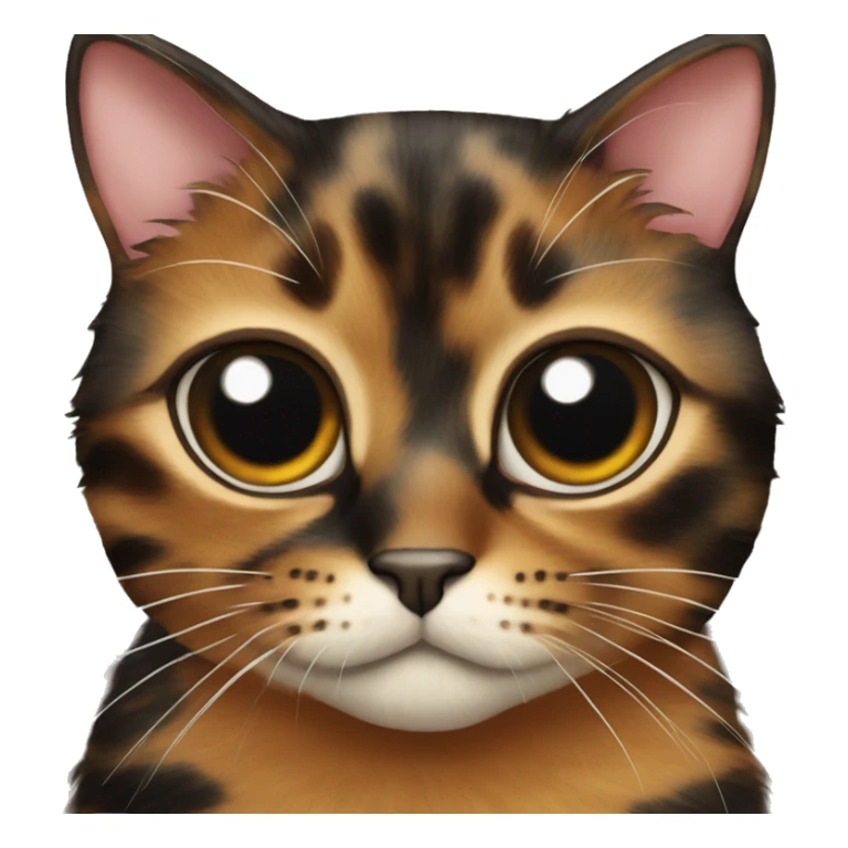 tortoiseshell cat who’s one eyed sticker
