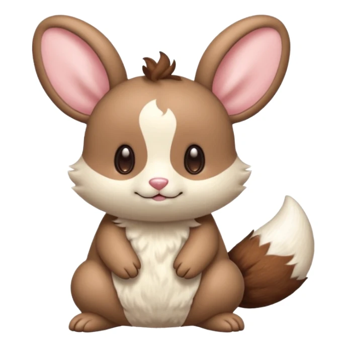 Teddiursa-Minccino-fusion  sticker
