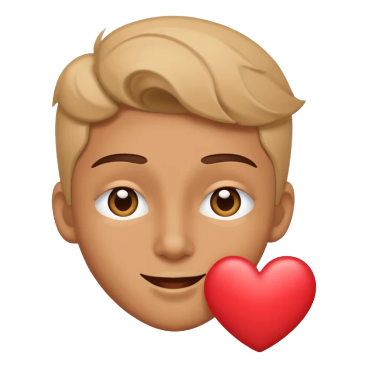 Wink and heart eyes sticker