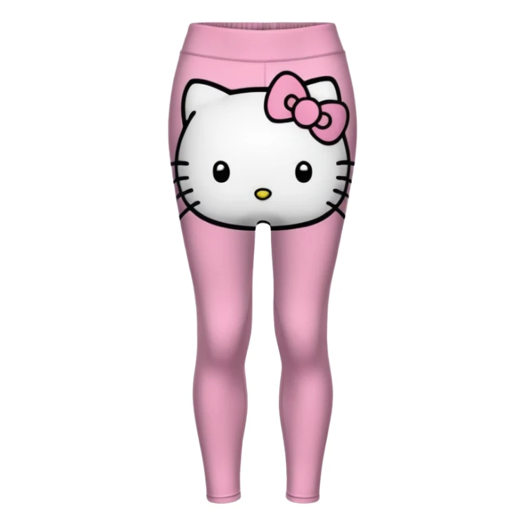 Realistic Detailed Hello kitty leggings sticker