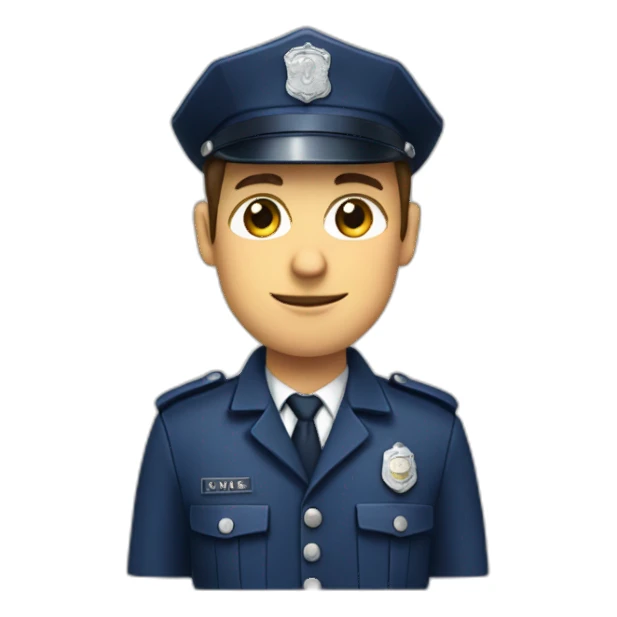 French police officer sticker