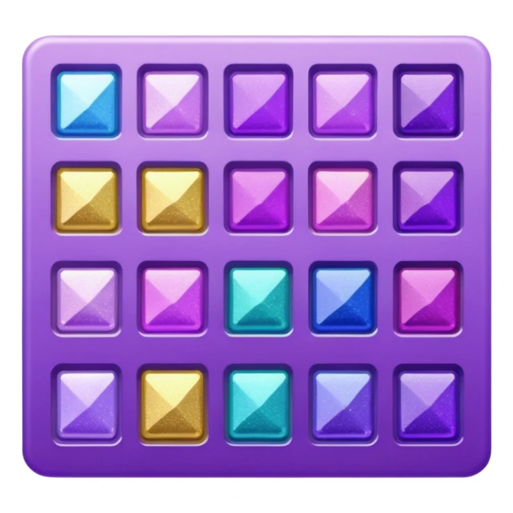 glitter purple art pincel pallet sticker