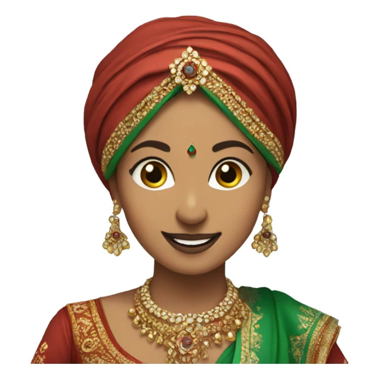 Traditional Pakistani Bhangra dancer female  sticker