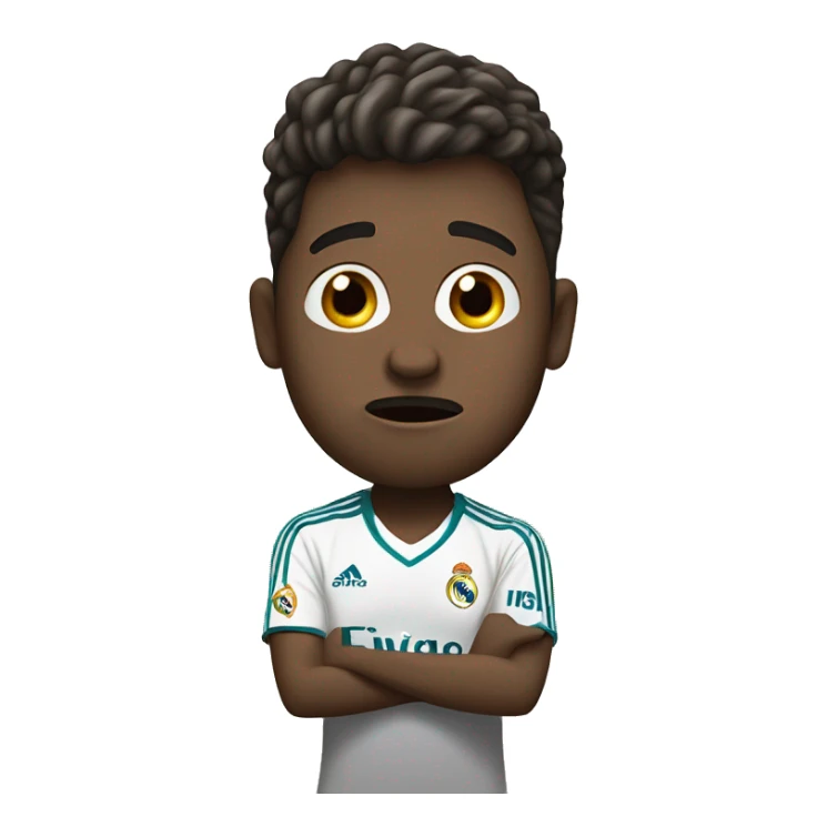 real madrid fan standing in a shock sticker