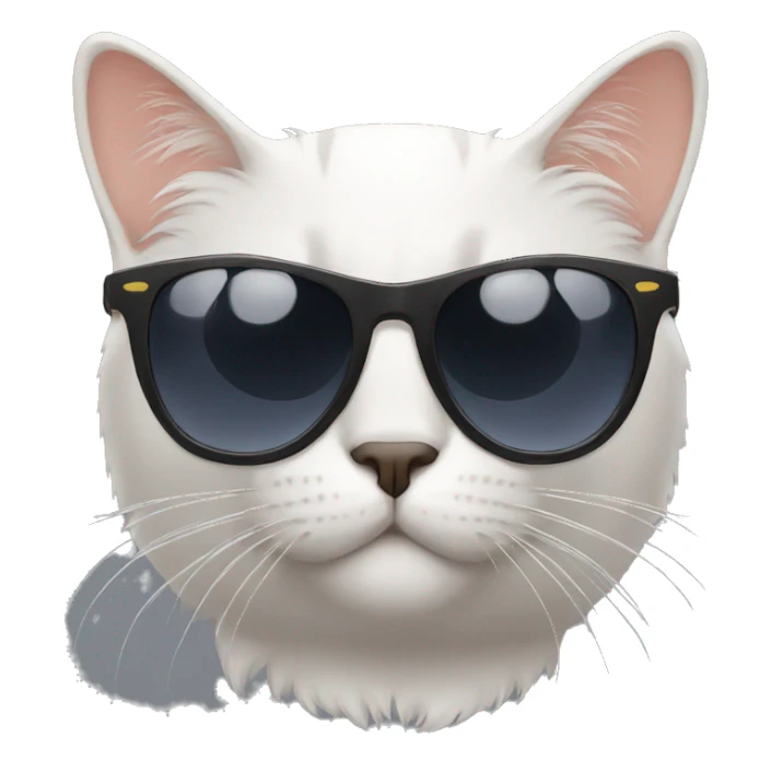 Cat with sunglasses sticker