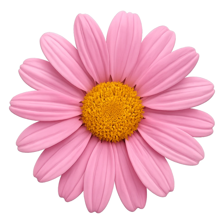 pink daisy sticker