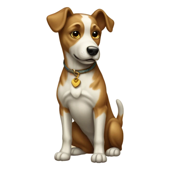 Vintage dog full body  sticker