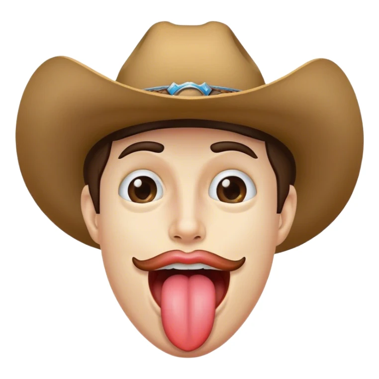 normal toung out but with cowb sticker