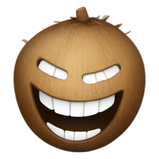 Coconut smile sticker