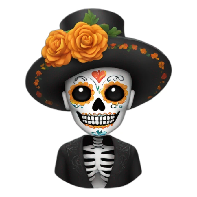 day of the dead sticker