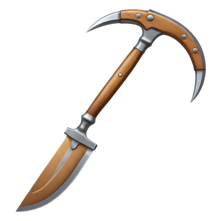 The sickle used by farmers sticker