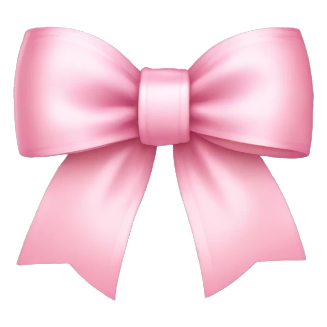 light pink ribbon bow sticker