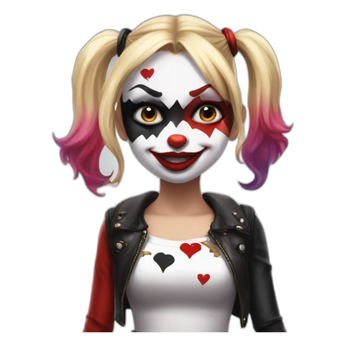 Harley Quinn mandando beso sticker