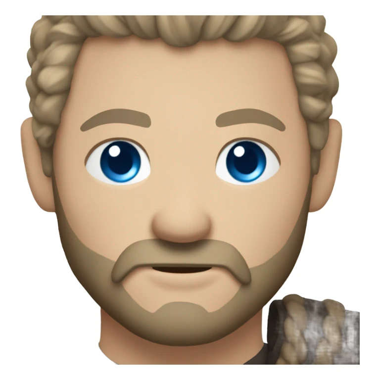 Ragnar lothbrok with blue eyes sticker
