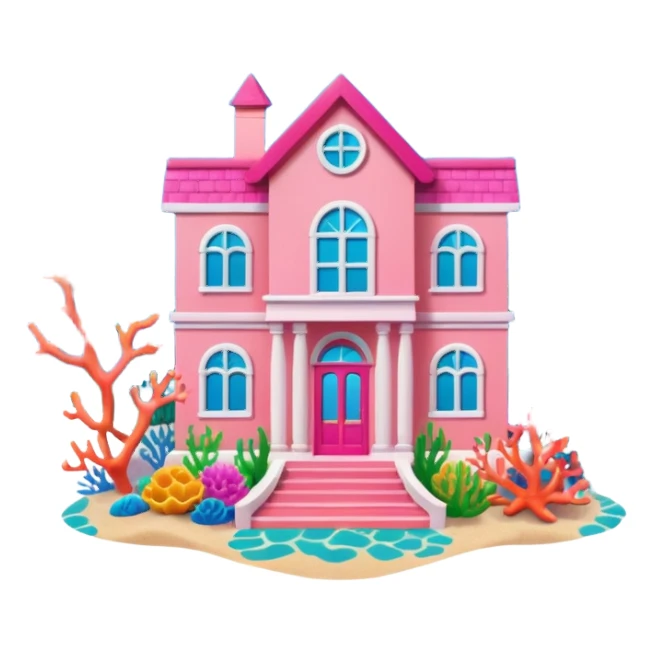 Barbie Dreamhouse under the water sticker