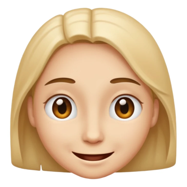 A smiling face with half open eyes. sticker