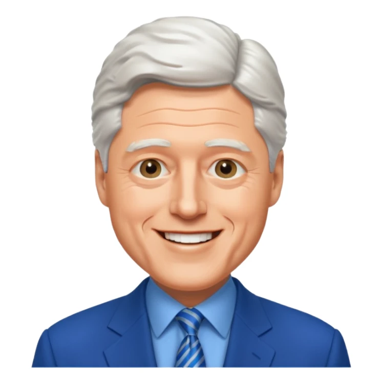 Bill Clinton president sticker