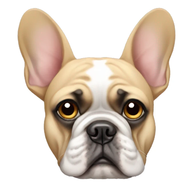 Sad french bulldog  sticker