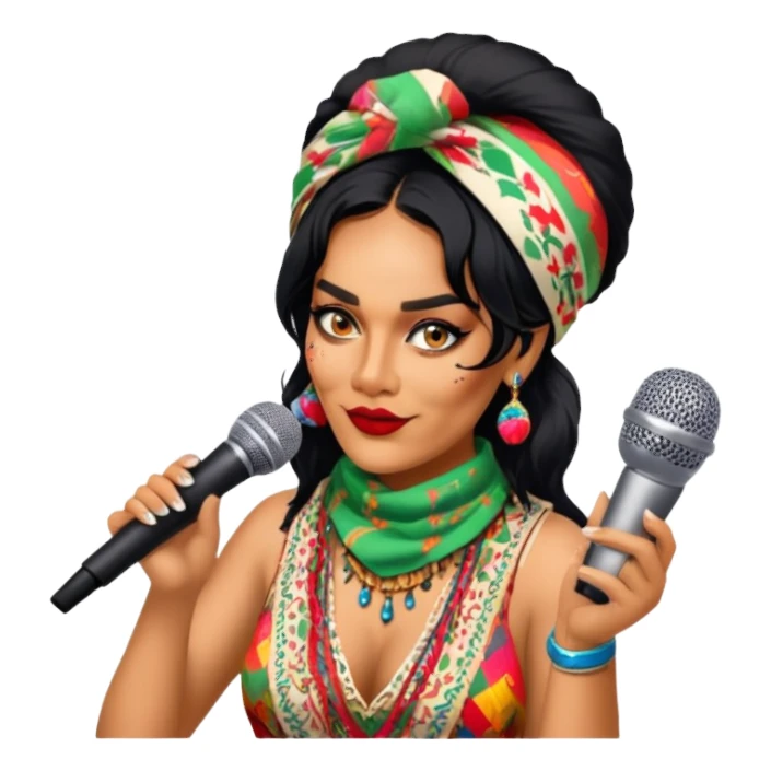Colorful Singer sticker