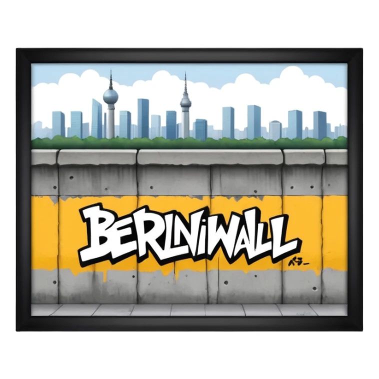 Berlin wall in Hong Kong sticker