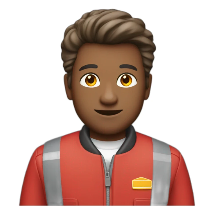 Royal Mail post man red jacket white skin sticker