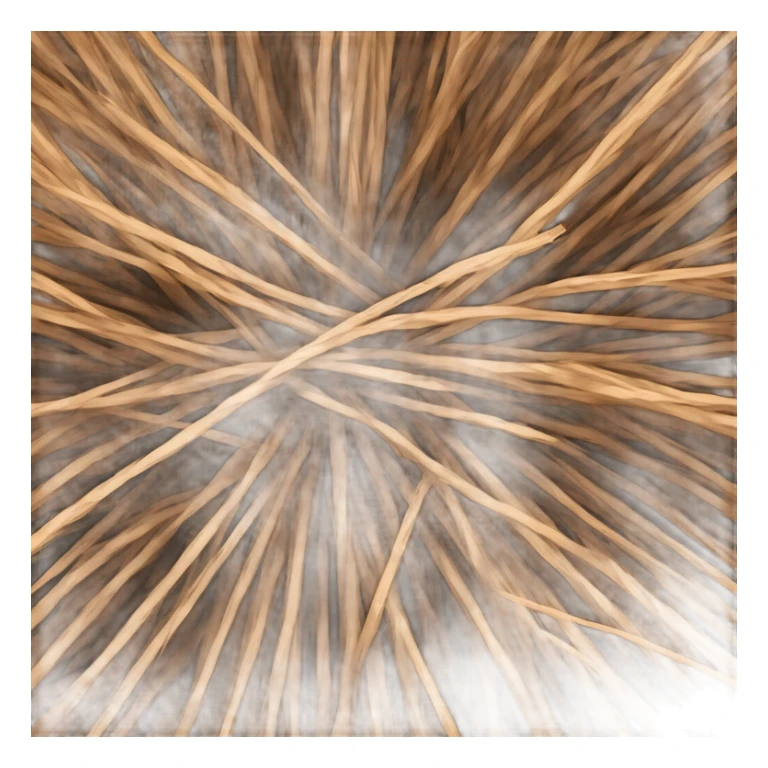 Bale of pinestraw sticker