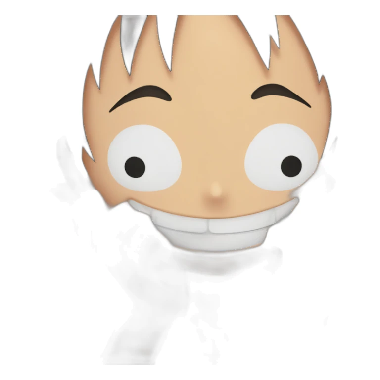 monkey d luffy forming a heart with his hands sticker