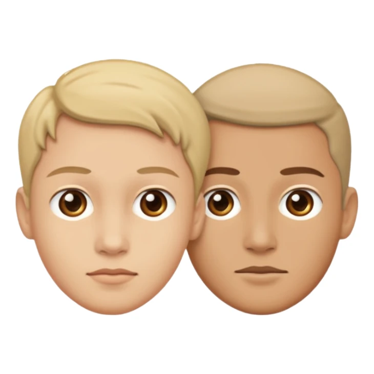  Indifference - 2 people pointed away from each other with their backs facing the other sticker