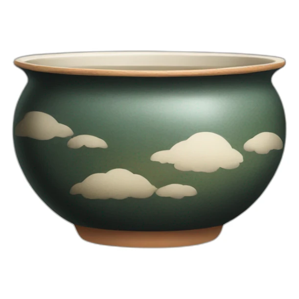 Japanese pot bowl sticker