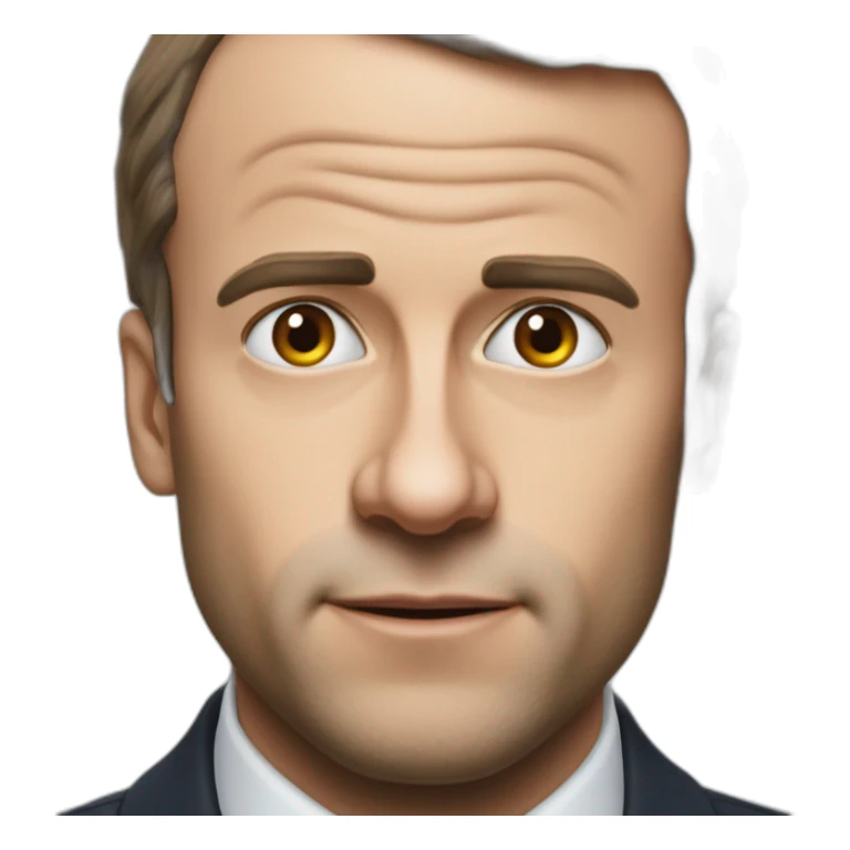 Macron qui ce frappe la tête sticker