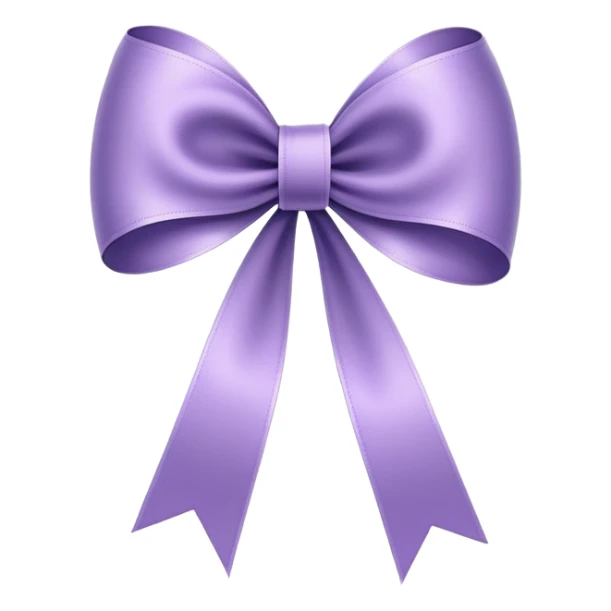 One single-loop ribbon bow, VERY THIN, VERY LONG, extremely narrow, delicate, stretched, NO ROUND SHAPE, NO PUFFY LOOPS, NO DOUBLE LOOPS, just one single elegant bow with thin tails sticker
