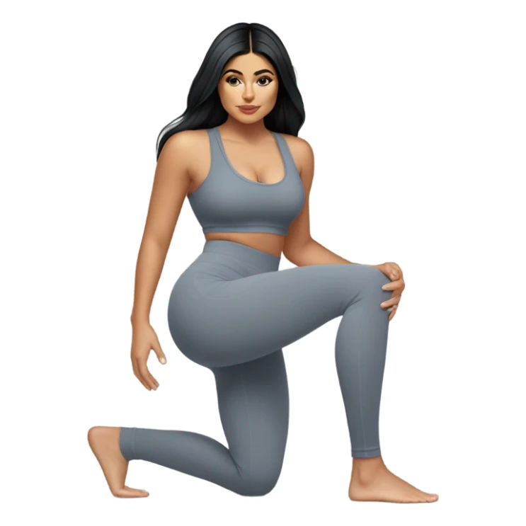Kylie Jenner yoga pants in squat sticker