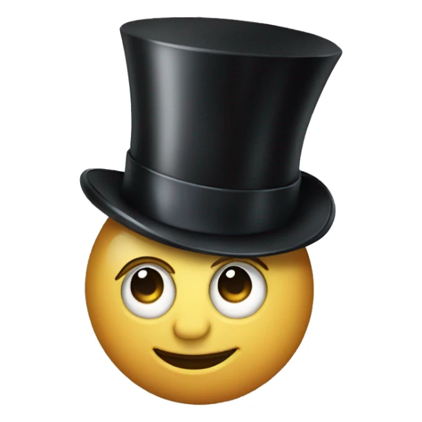 Magician whit top hat sticker