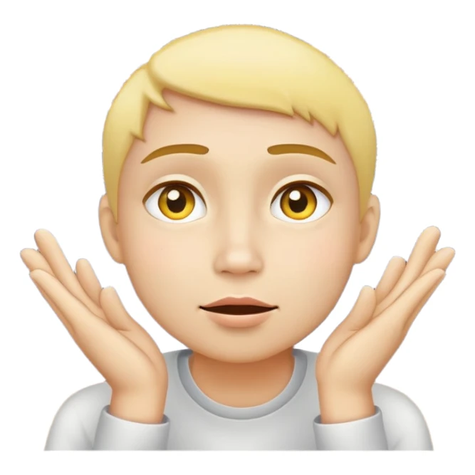 yellow face with hands on cheeks, watching fireworks sticker