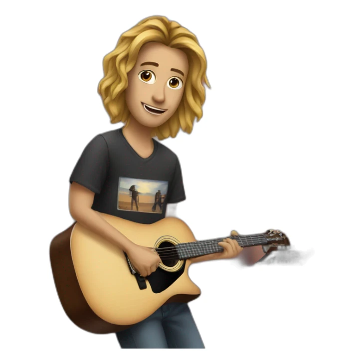 home-studio-guitar-player sticker