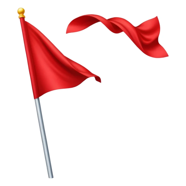 red flag sticker