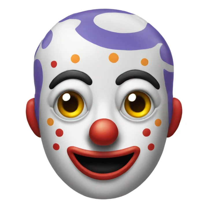 Clown robot sticker