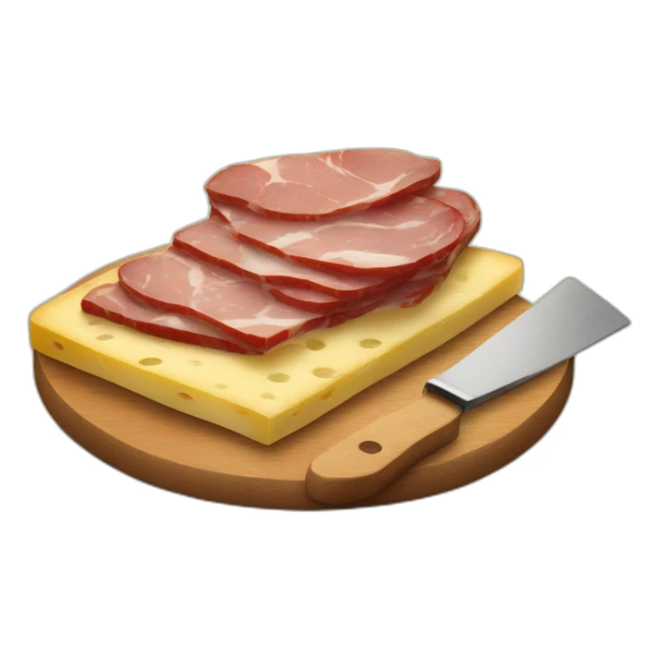 Raclette et de la charcuterie  sticker