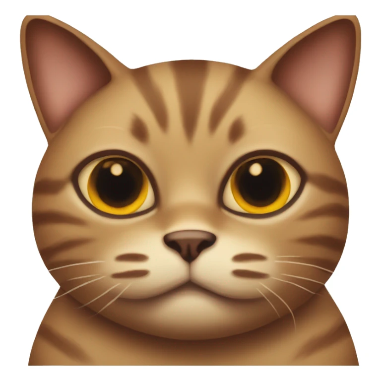 Smelly Ugly mean  Fat brown cat  sticker