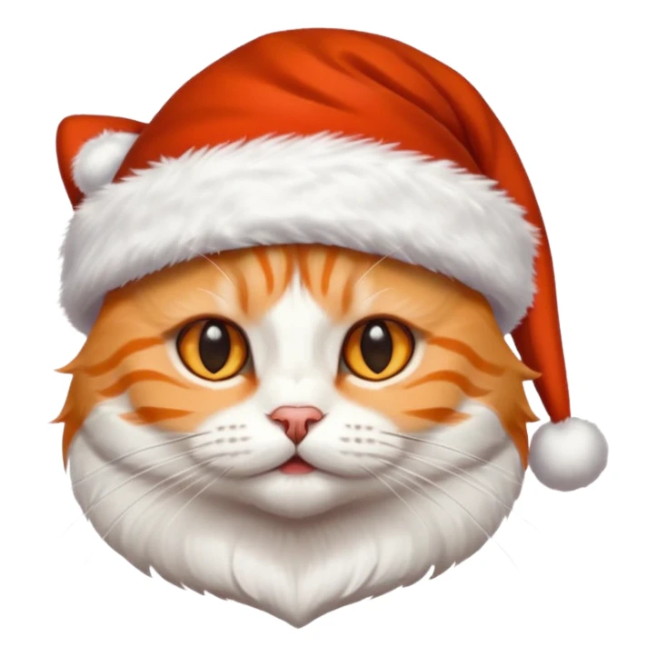 Cat with Christmas clothes  sticker