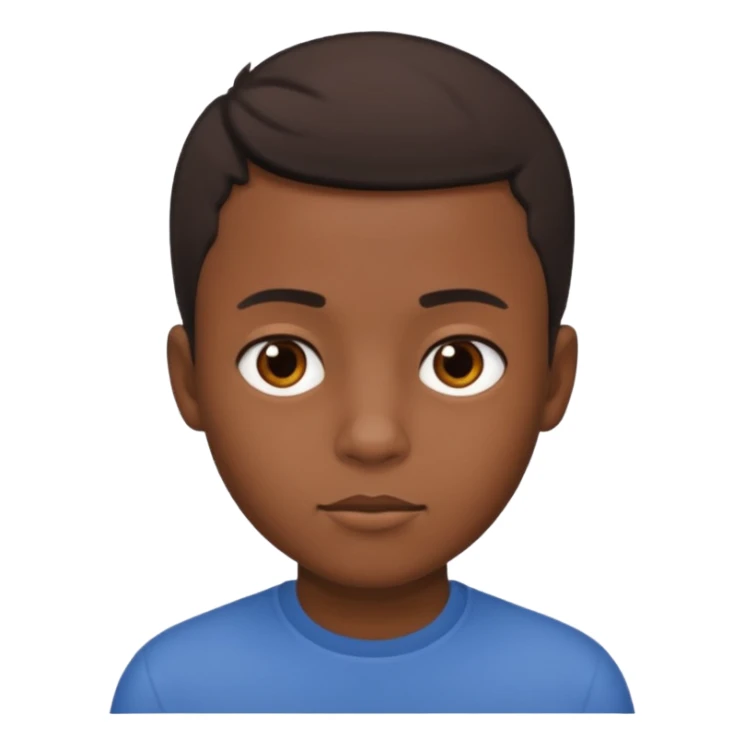 black boy with short hair  sticker
