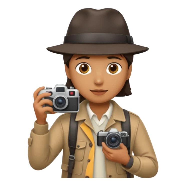 photographer taking a photo facing away sticker