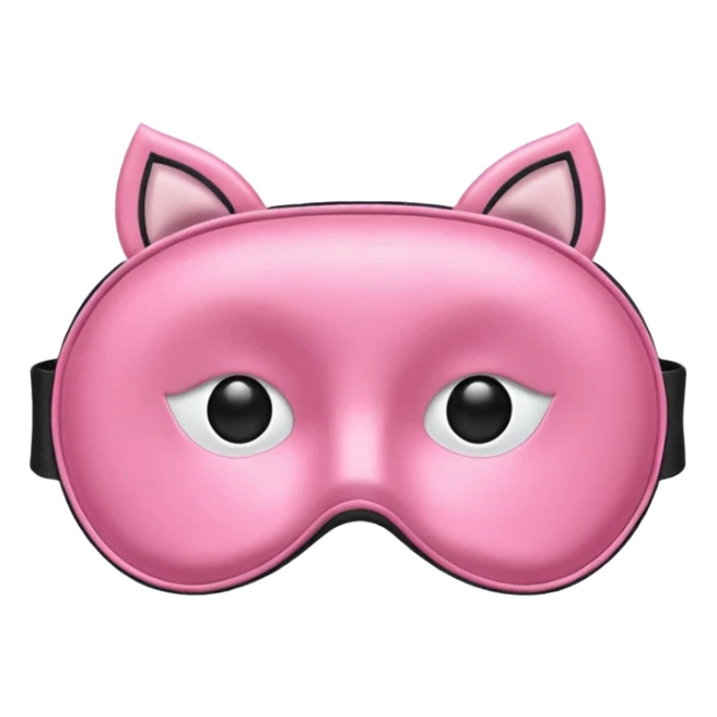  pink sleep mask emoji sticker