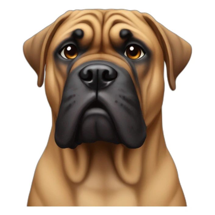 bullmastiff tête sticker