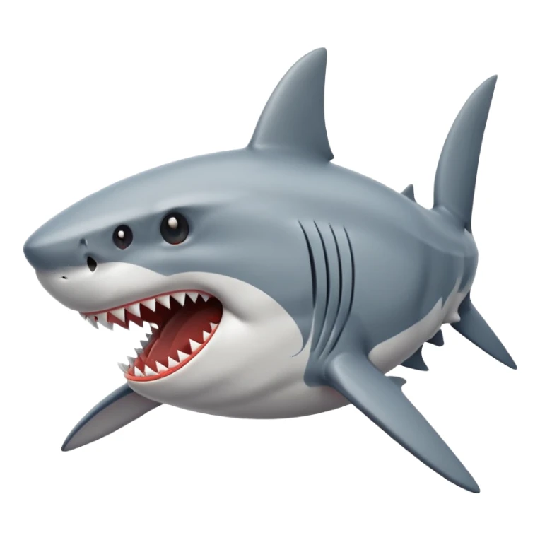 Shark tearing up sticker