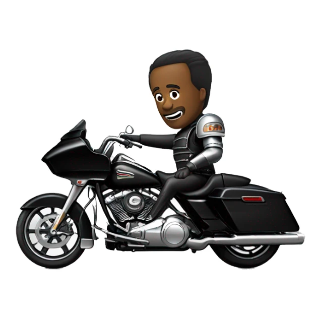 Tin Man with black Harley road glide sticker