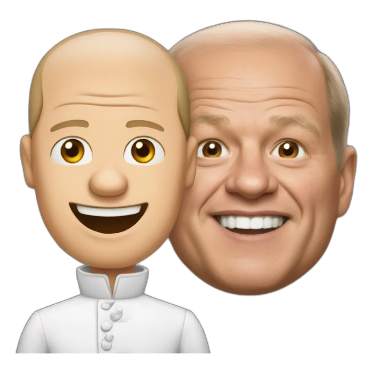 Olaf Scholz am fkk sticker