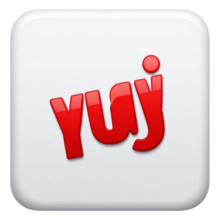 Red square and YAEY in white letters sticker