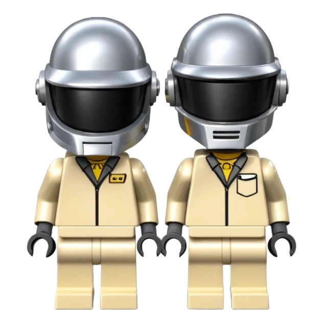 Daft punk in lego mini fit style. sticker